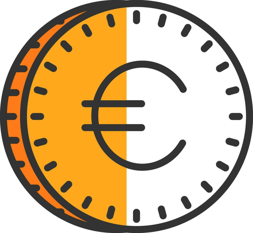 diseño de icono de vector de euro