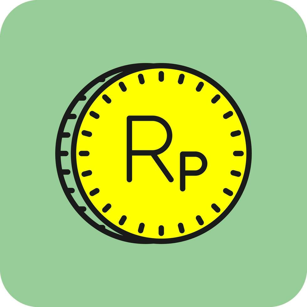 Indonesian Rupiah Vector Icon Design