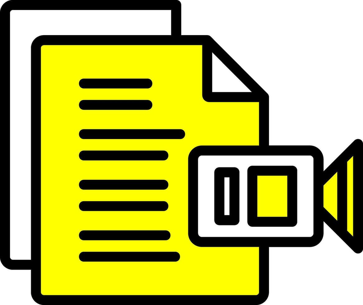 Video File Vector Icon Design