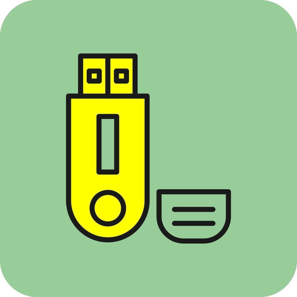 memoria USB vector icono diseño