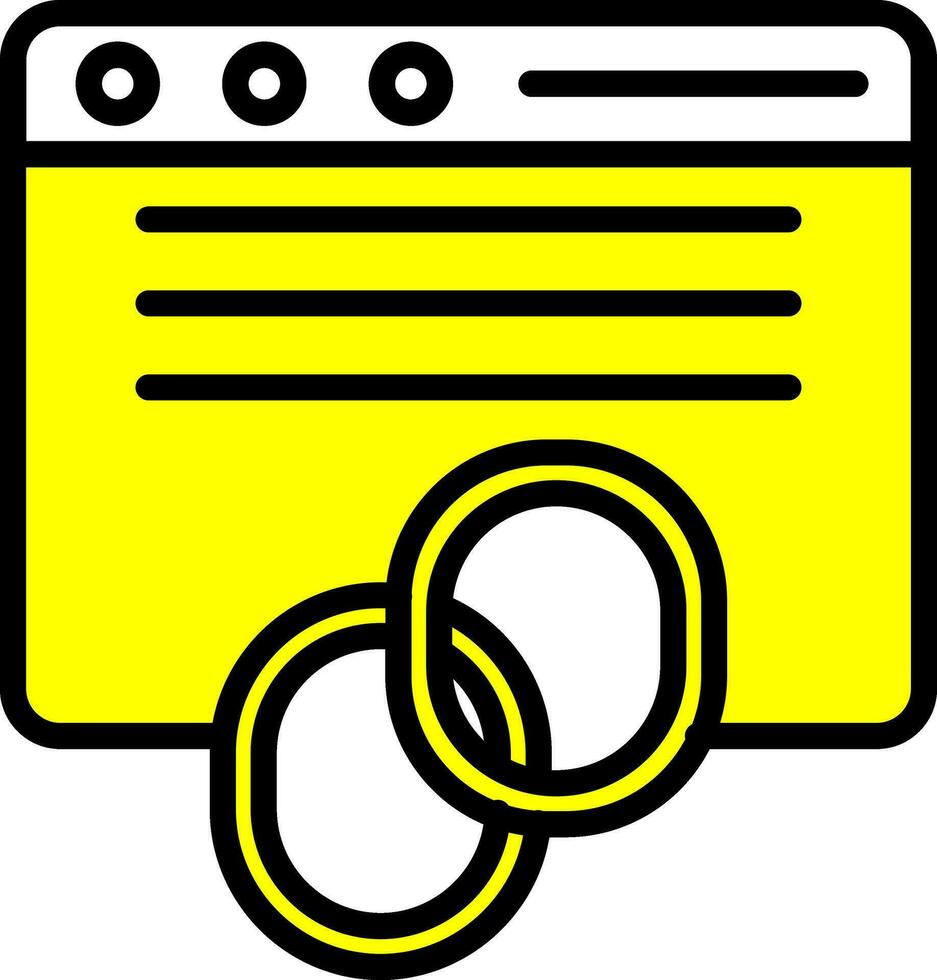 Backlinks Vector Icon Design