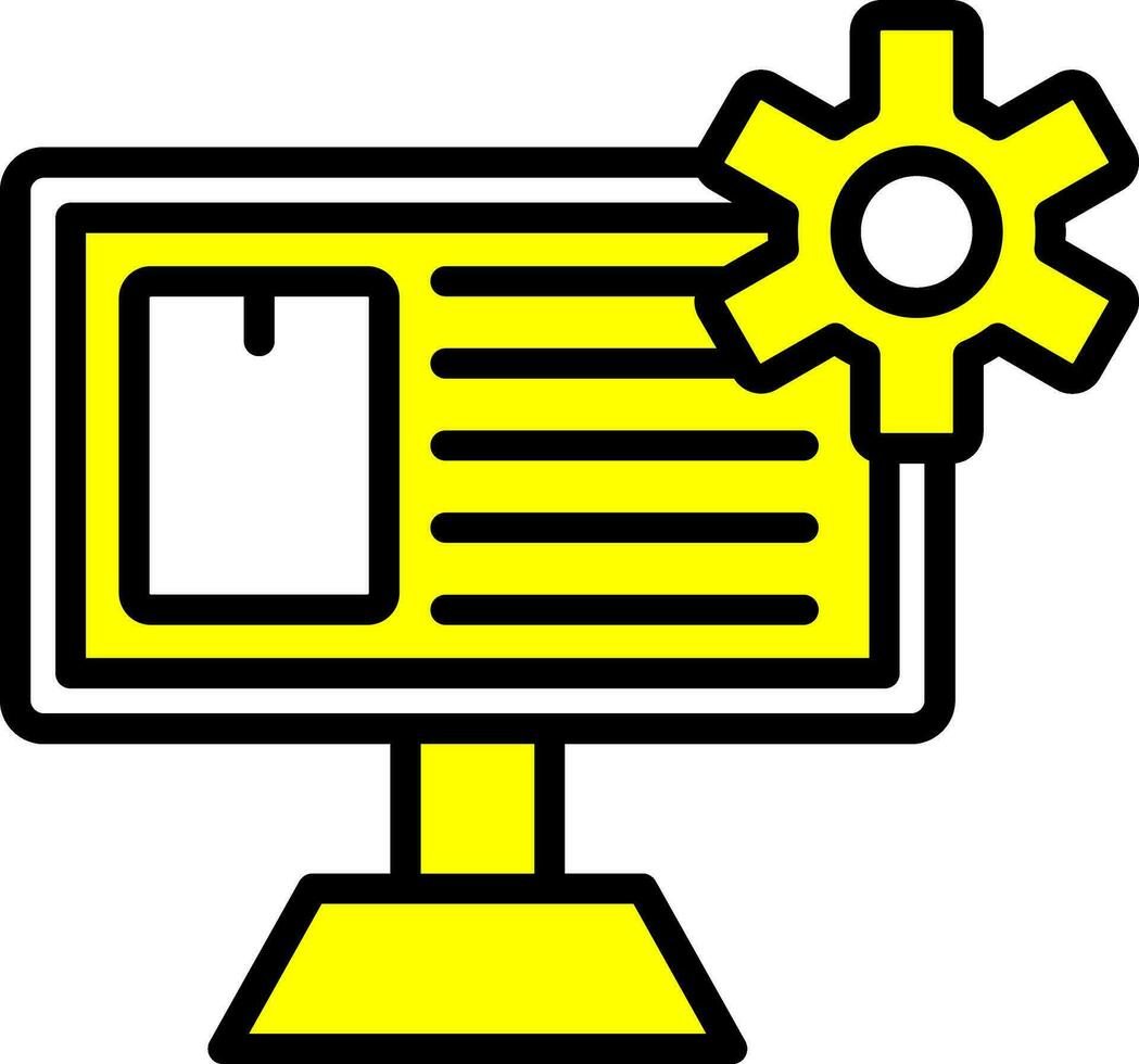Content Management System Vector Icon Design