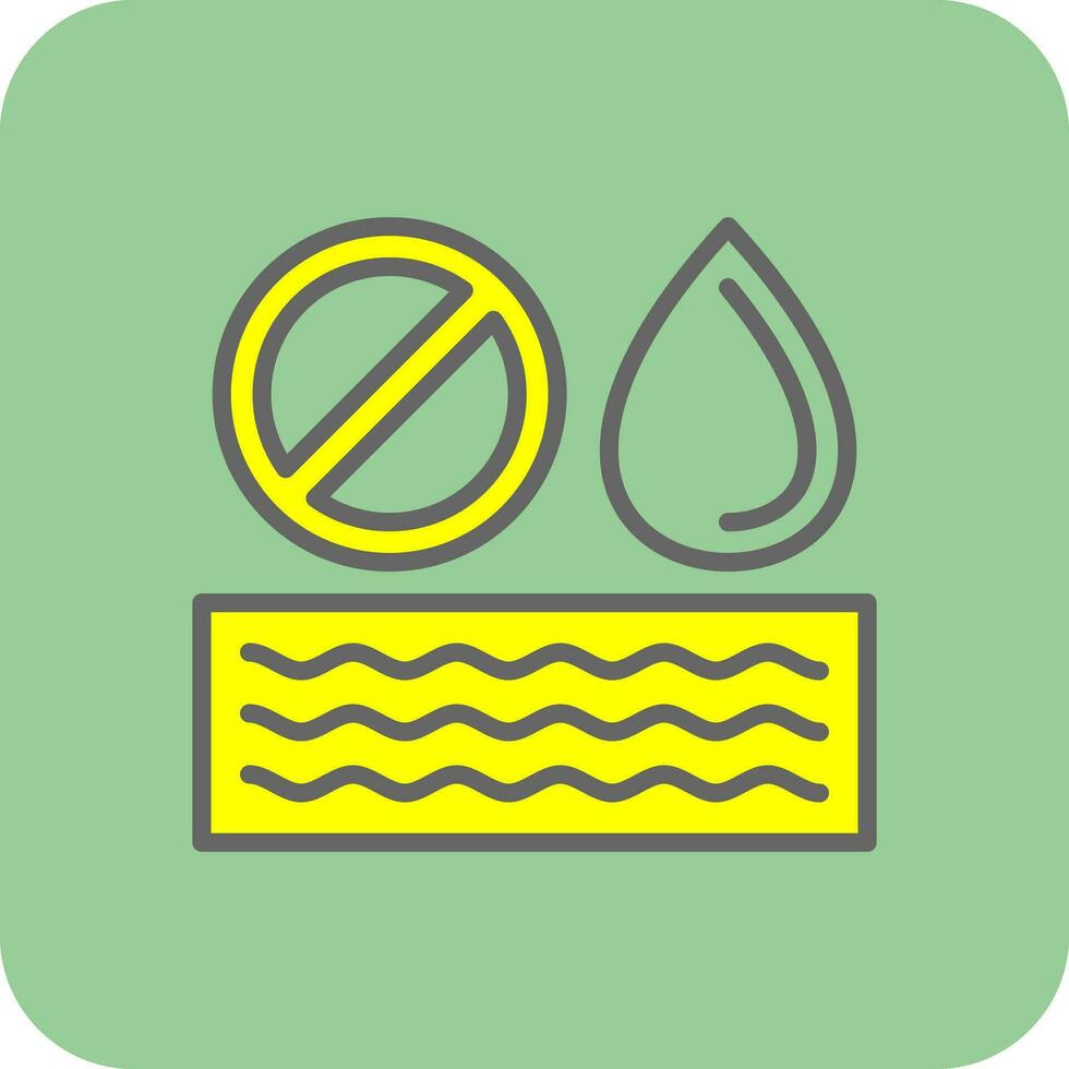 No Water Vector Icon Design