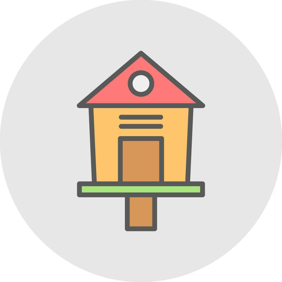 Bird House Vector Icon Design