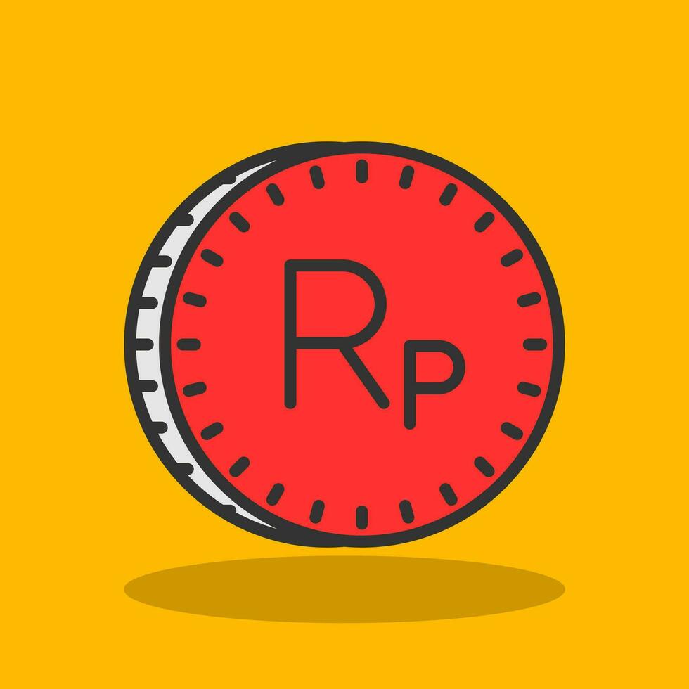 Indonesian Rupiah Vector Icon Design