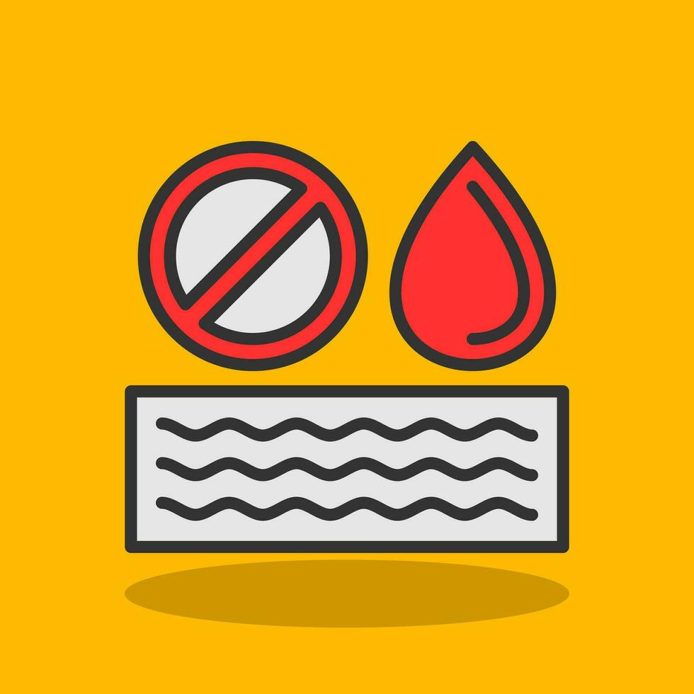 No Water Vector Icon Design