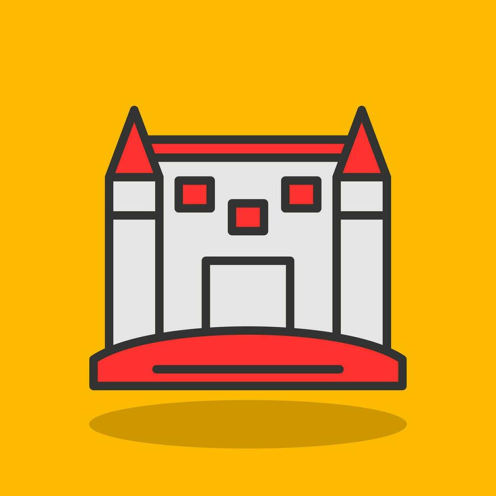 Sand Castle Vector Icon Design