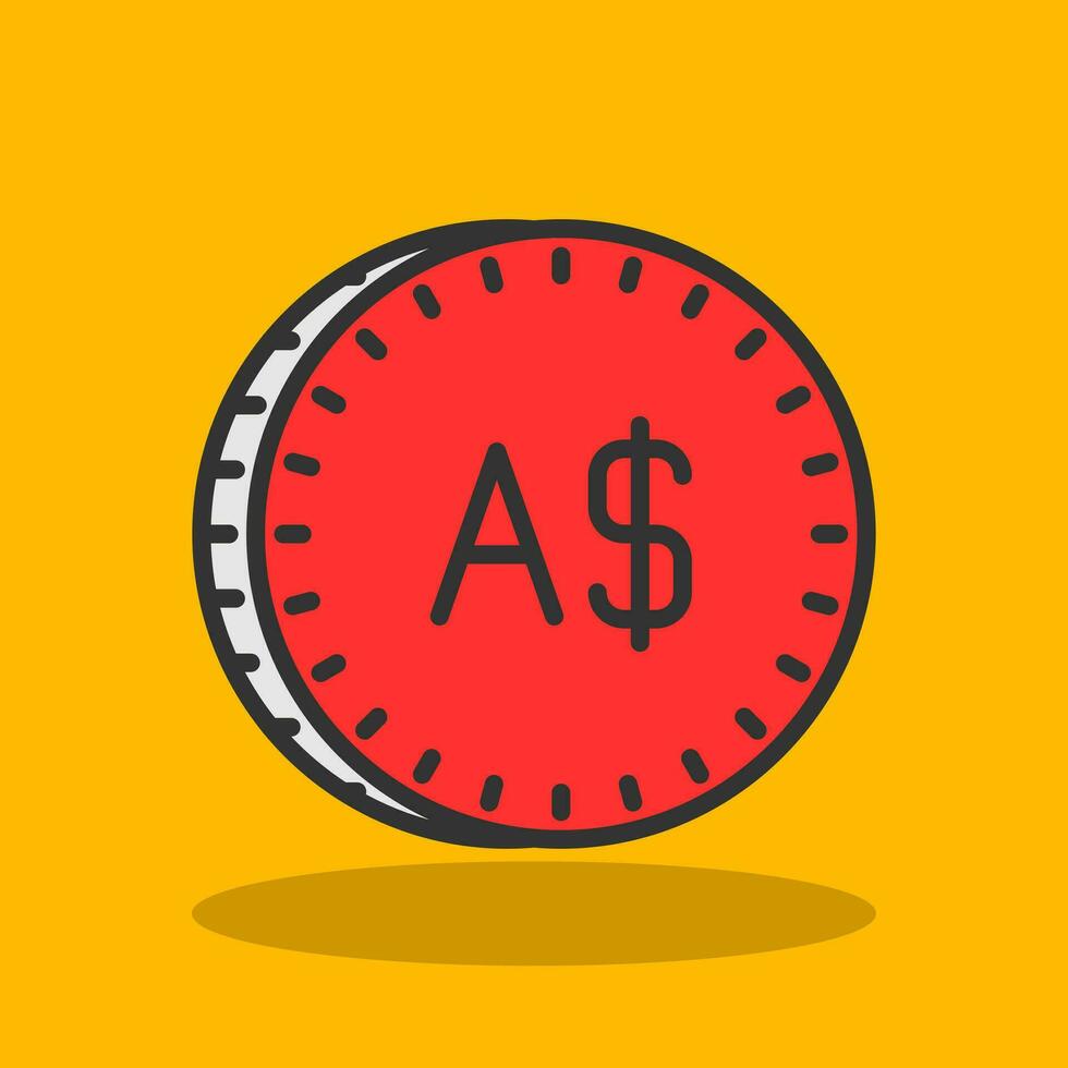 Australian Dollar Vector Icon Design