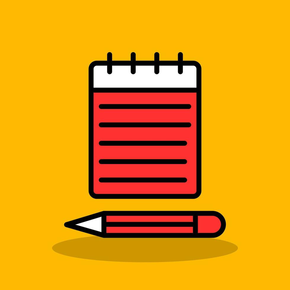 Notepad Vector Icon Design