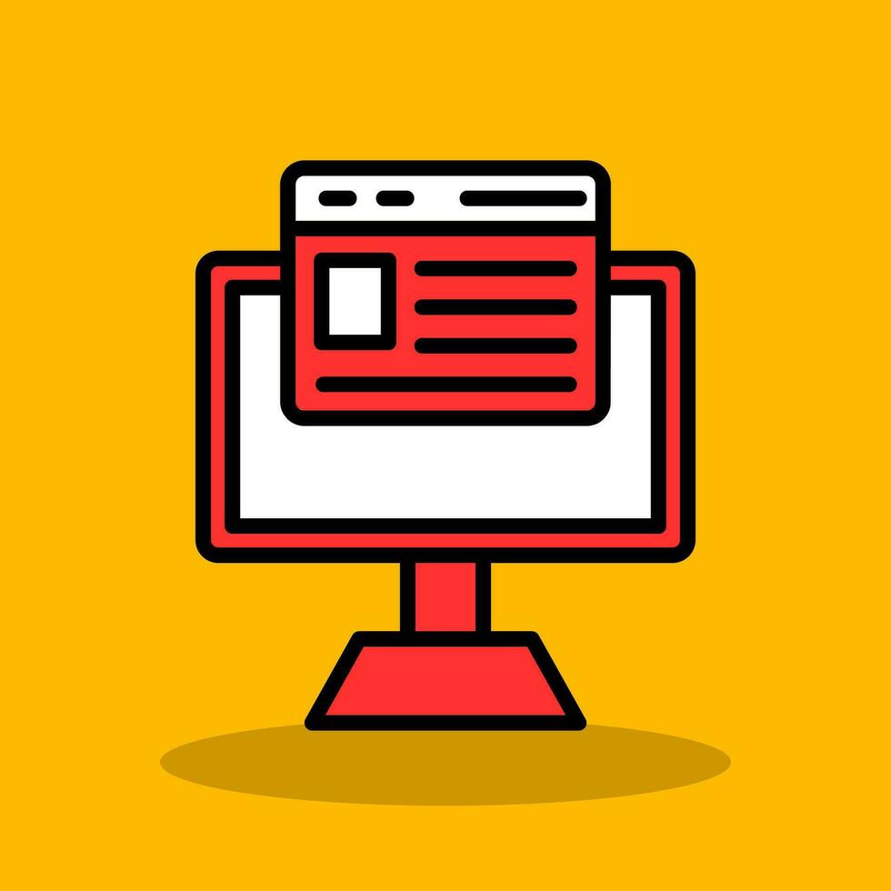 Computer Vector Icon Design
