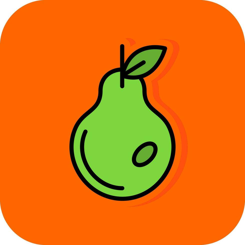 Pear Vector Icon Design