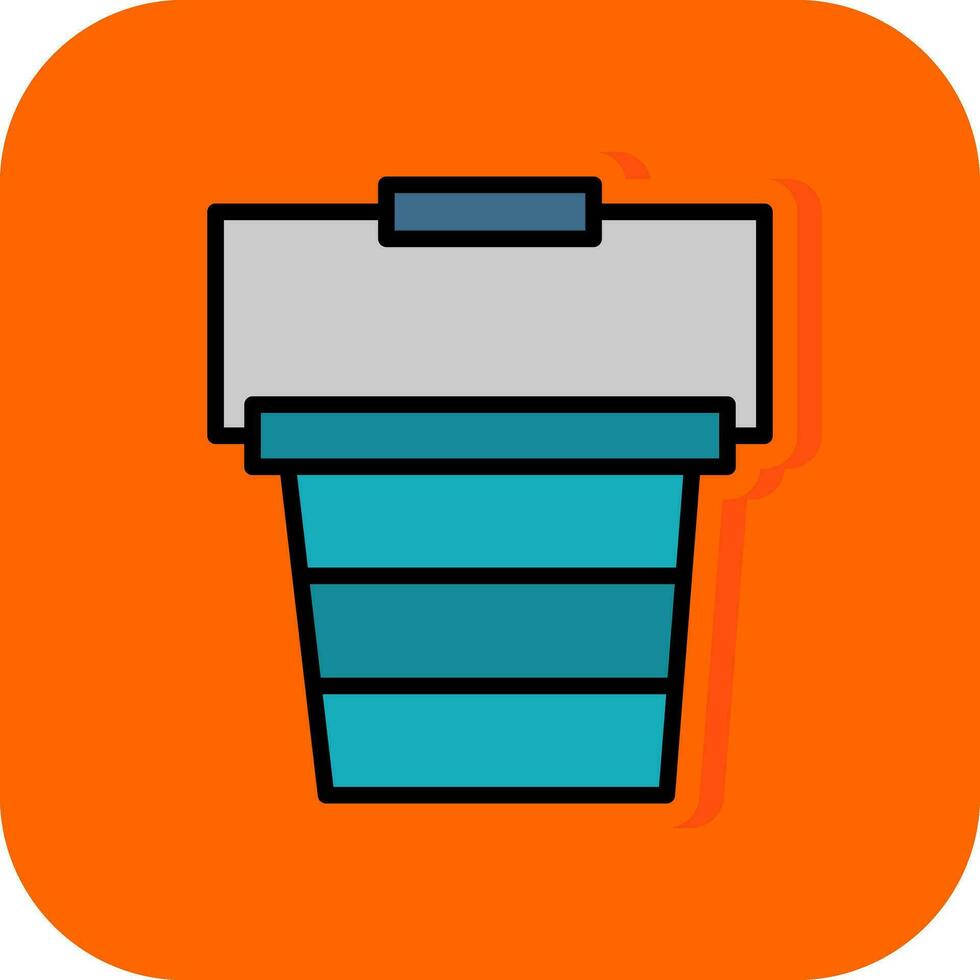 Bucket Vector Icon Design