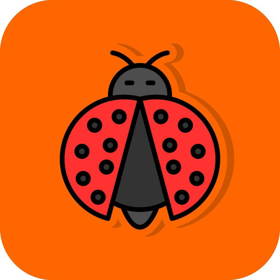 Ladybug Vector Icon Design