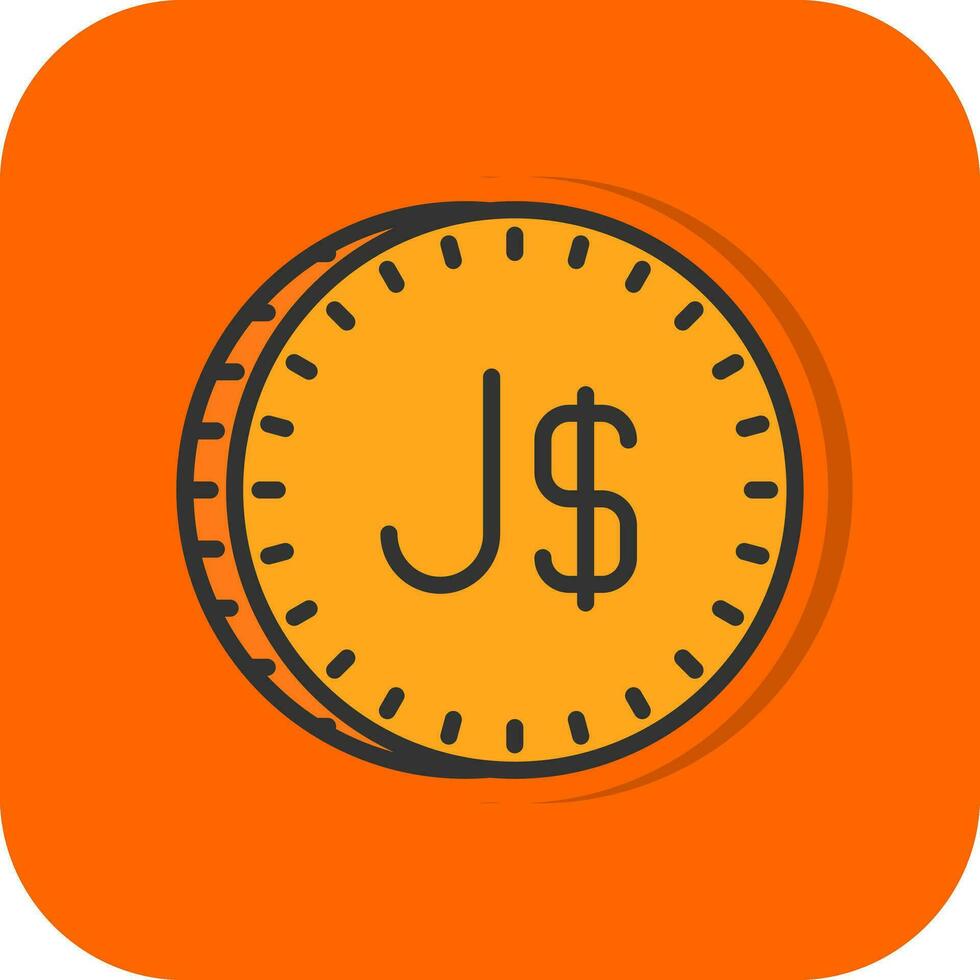 jamaicano dólar vector icono diseño
