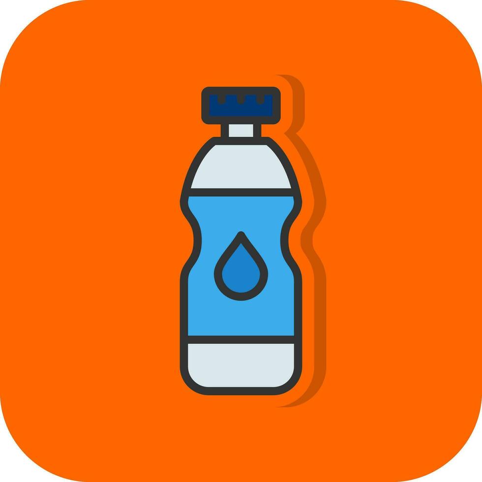 Water Bottle Vector Icon Design