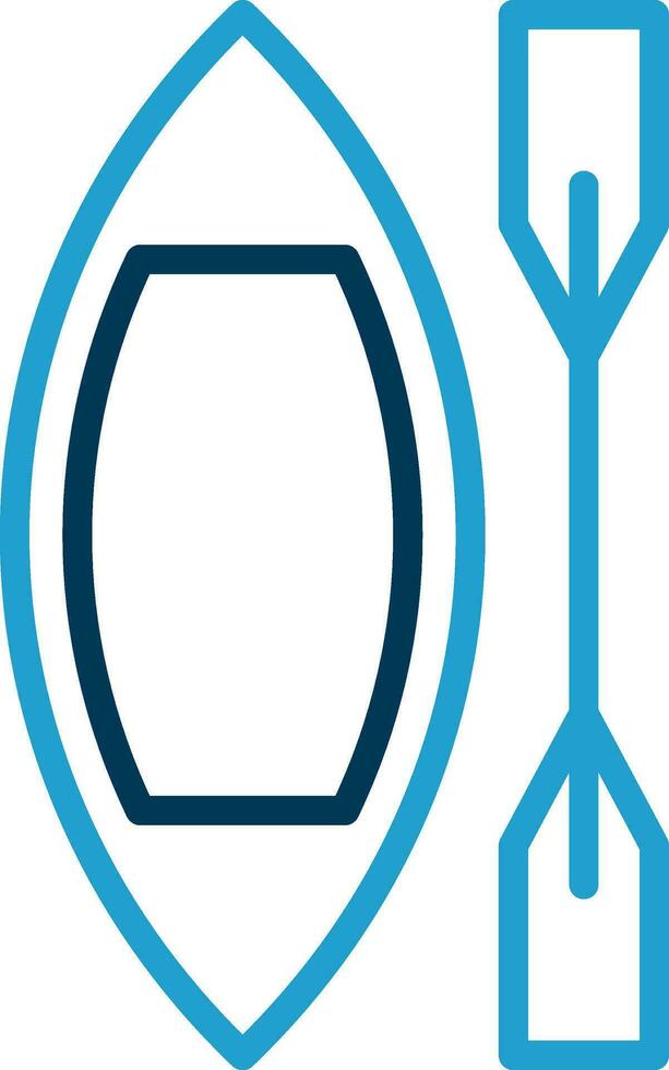 Canoe Vector Icon Design