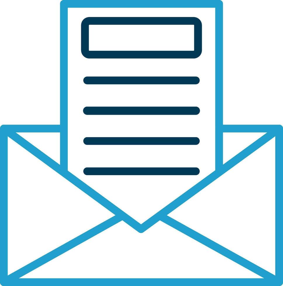 Newsletter Vector Icon Design