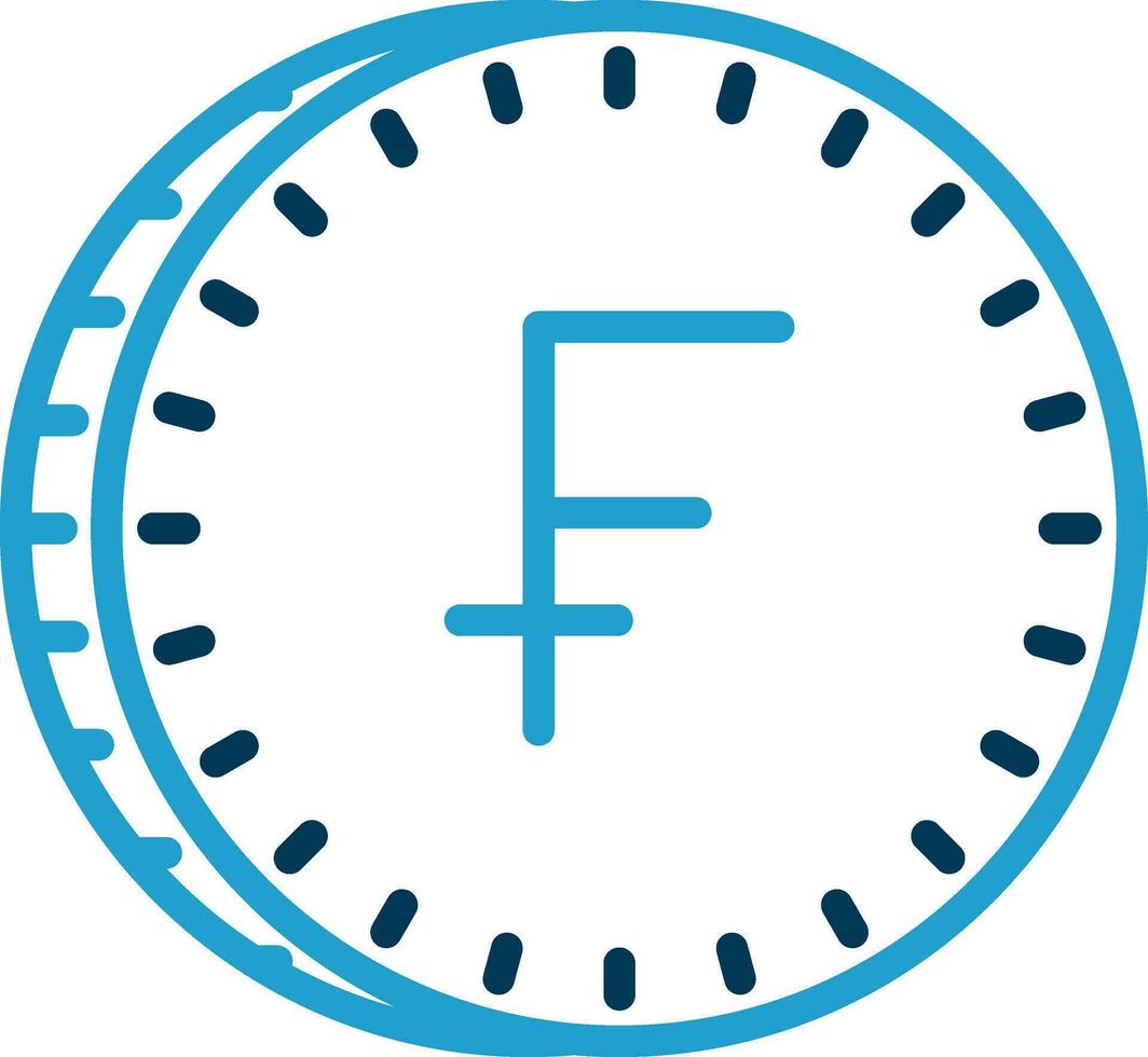 Swiss Franc Vector Icon Design