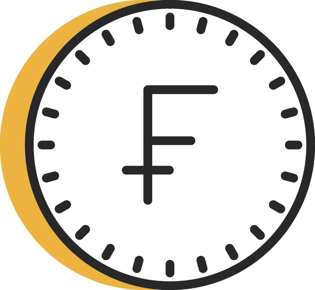 Swiss Franc Vector Icon Design