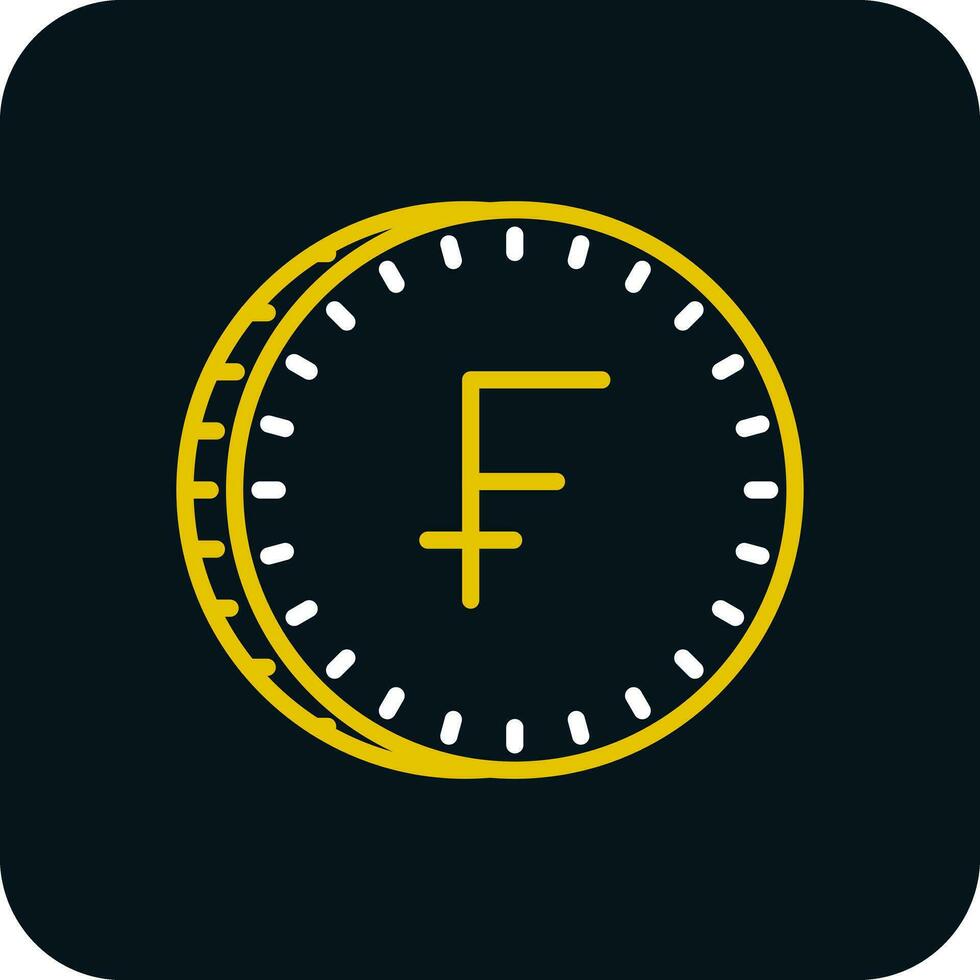 Swiss Franc Vector Icon Design