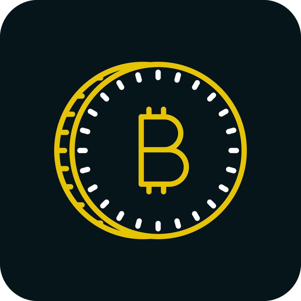 diseño de icono de vector de bitcoin