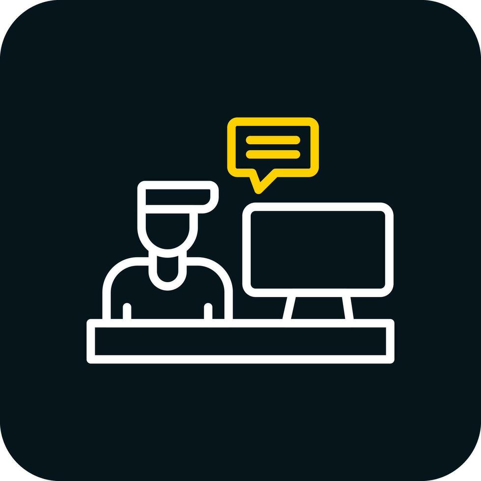 Blogger Vector Icon Design