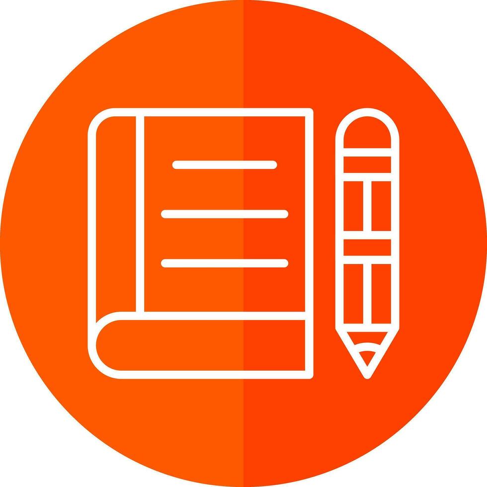 diseño de icono de vector de cuaderno