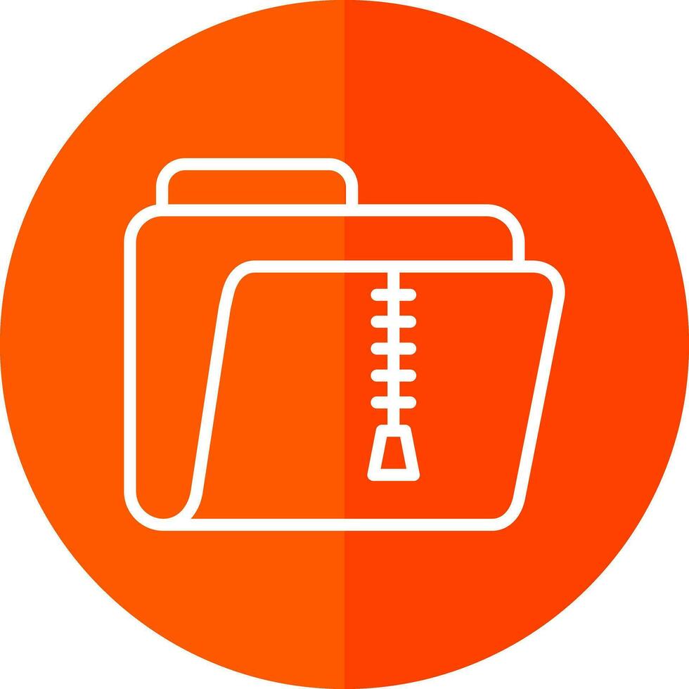 Zip Folder Vector Icon Design