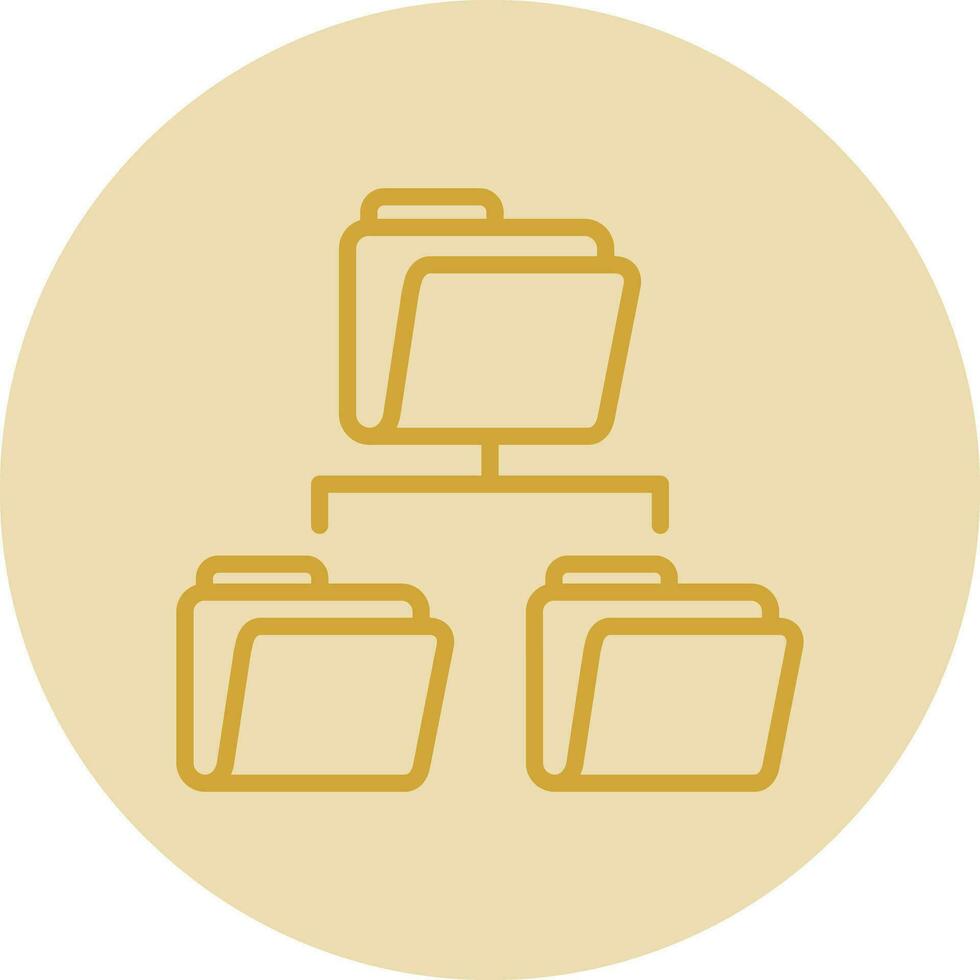 Folder Sharing Vector Icon Design