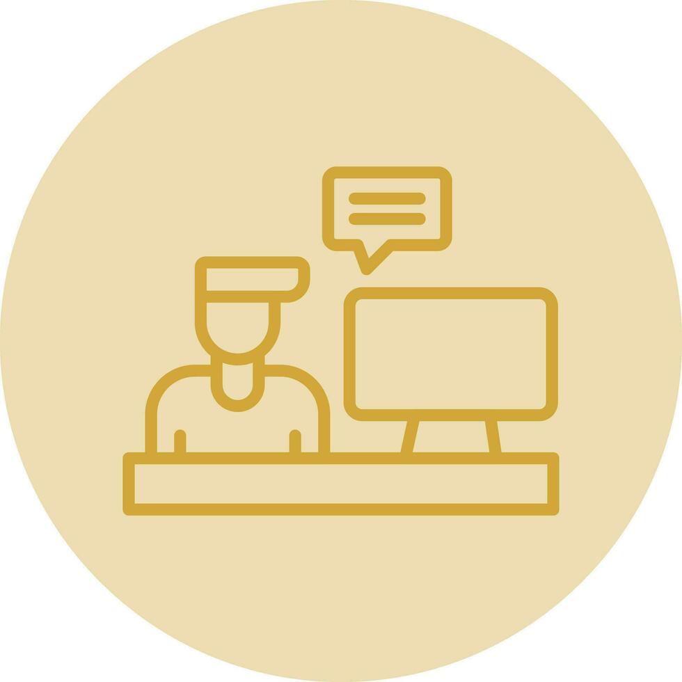 Blogger Vector Icon Design