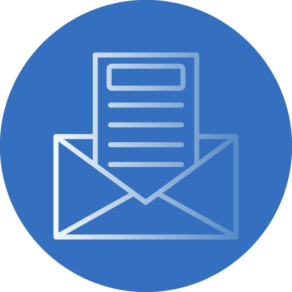 Newsletter Vector Icon Design