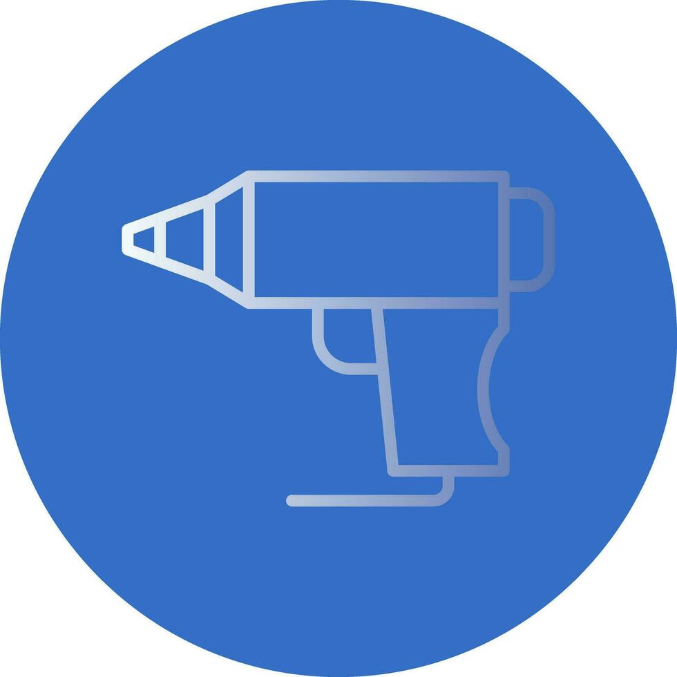 Hot Glue Gun Vector Icon Design