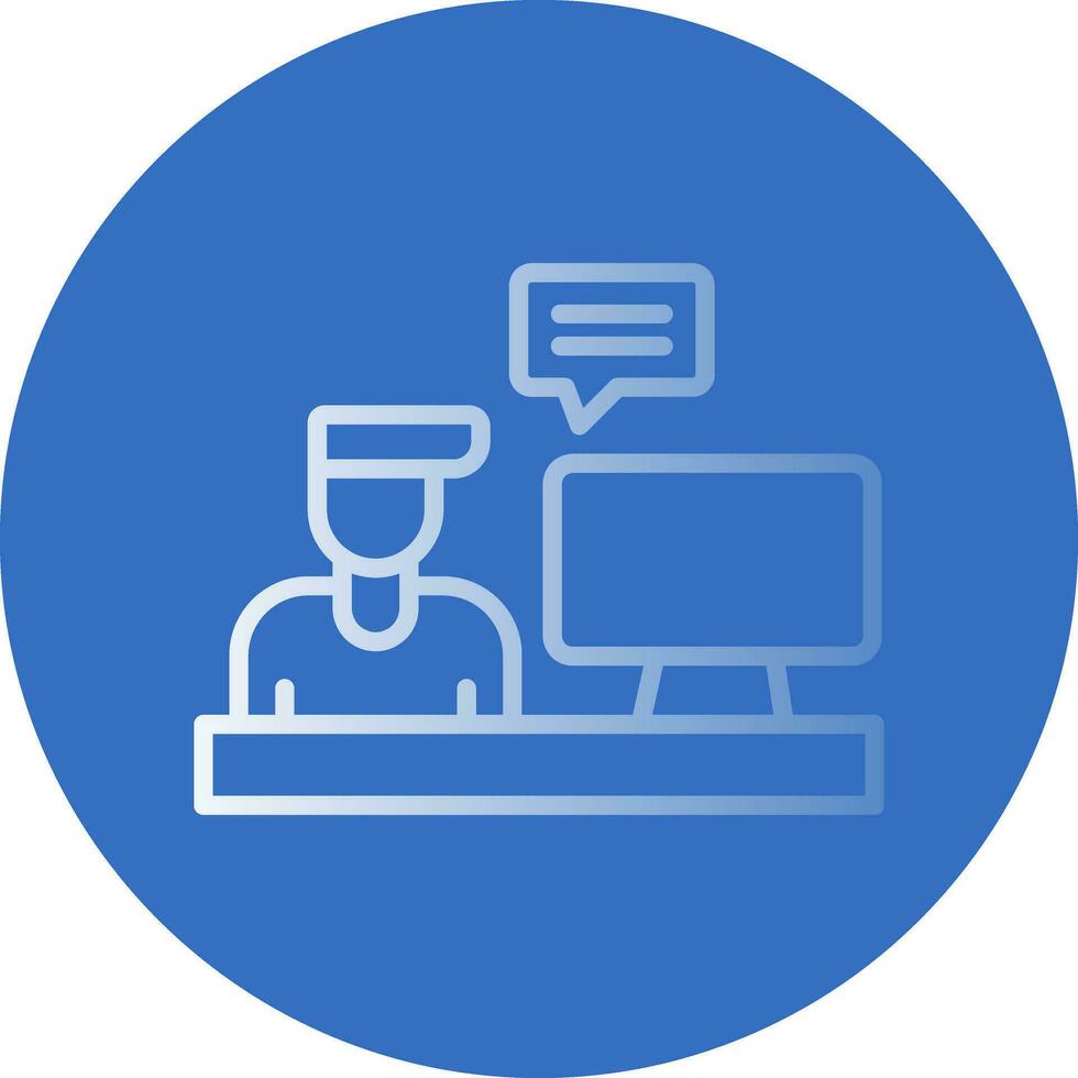 Blogger Vector Icon Design
