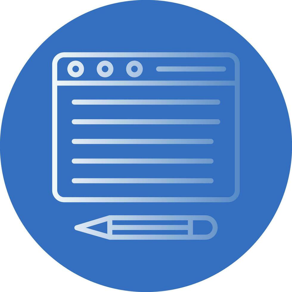 Copywriter Vector Icon Design