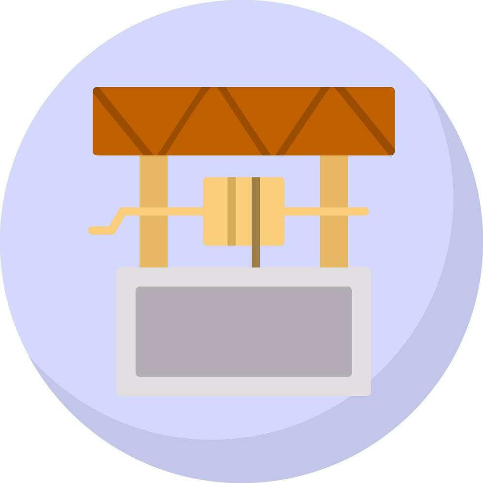 Water Well Vector Icon Design