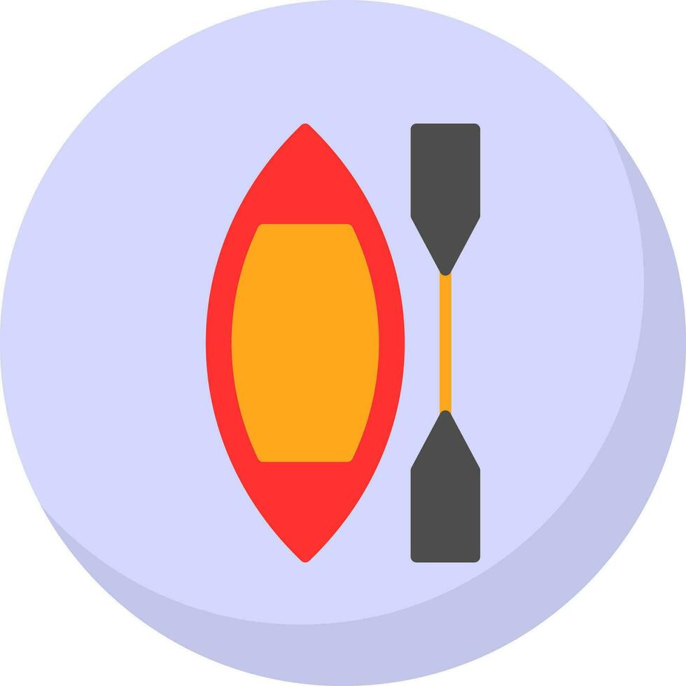 Canoe Vector Icon Design