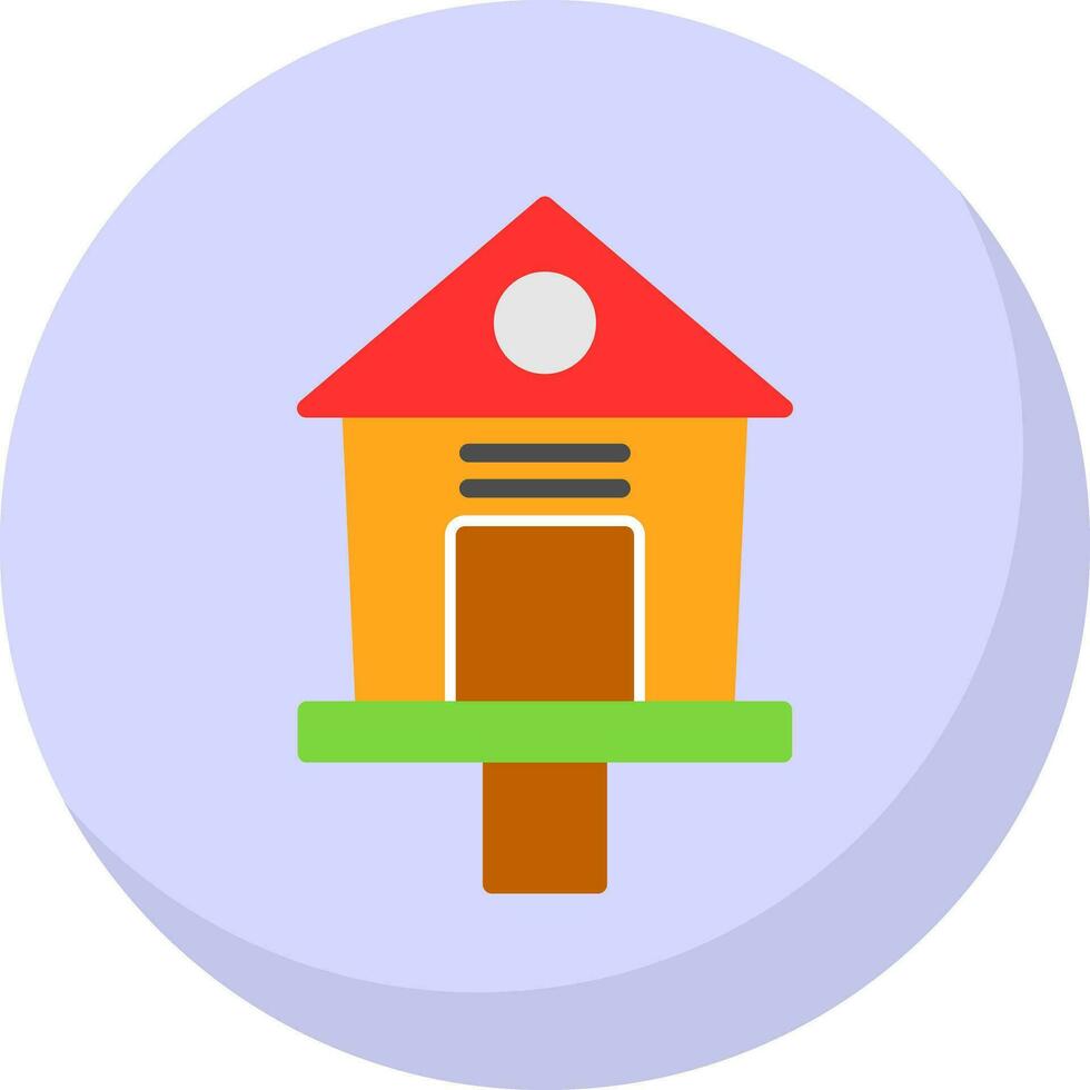 Bird House Vector Icon Design