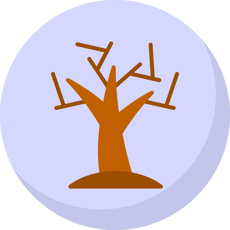 diseño de icono de vector de árbol seco