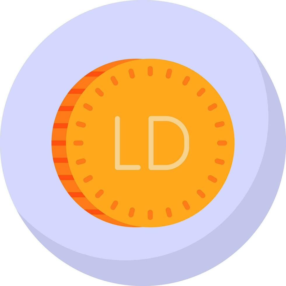 Libyan dinar Vector Icon Design