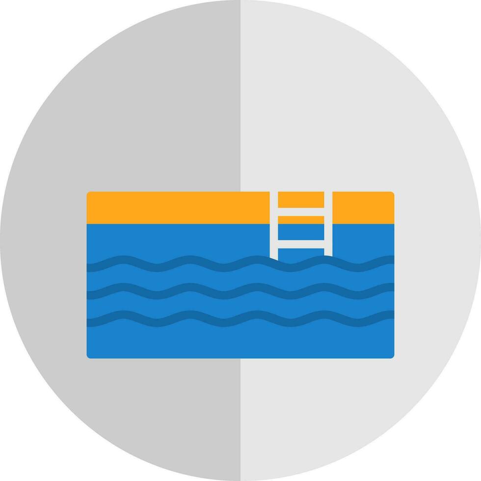 Swimming Pool Vector Icon Design