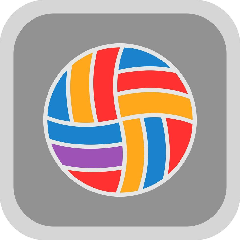 diseño de icono de vector de voleibol