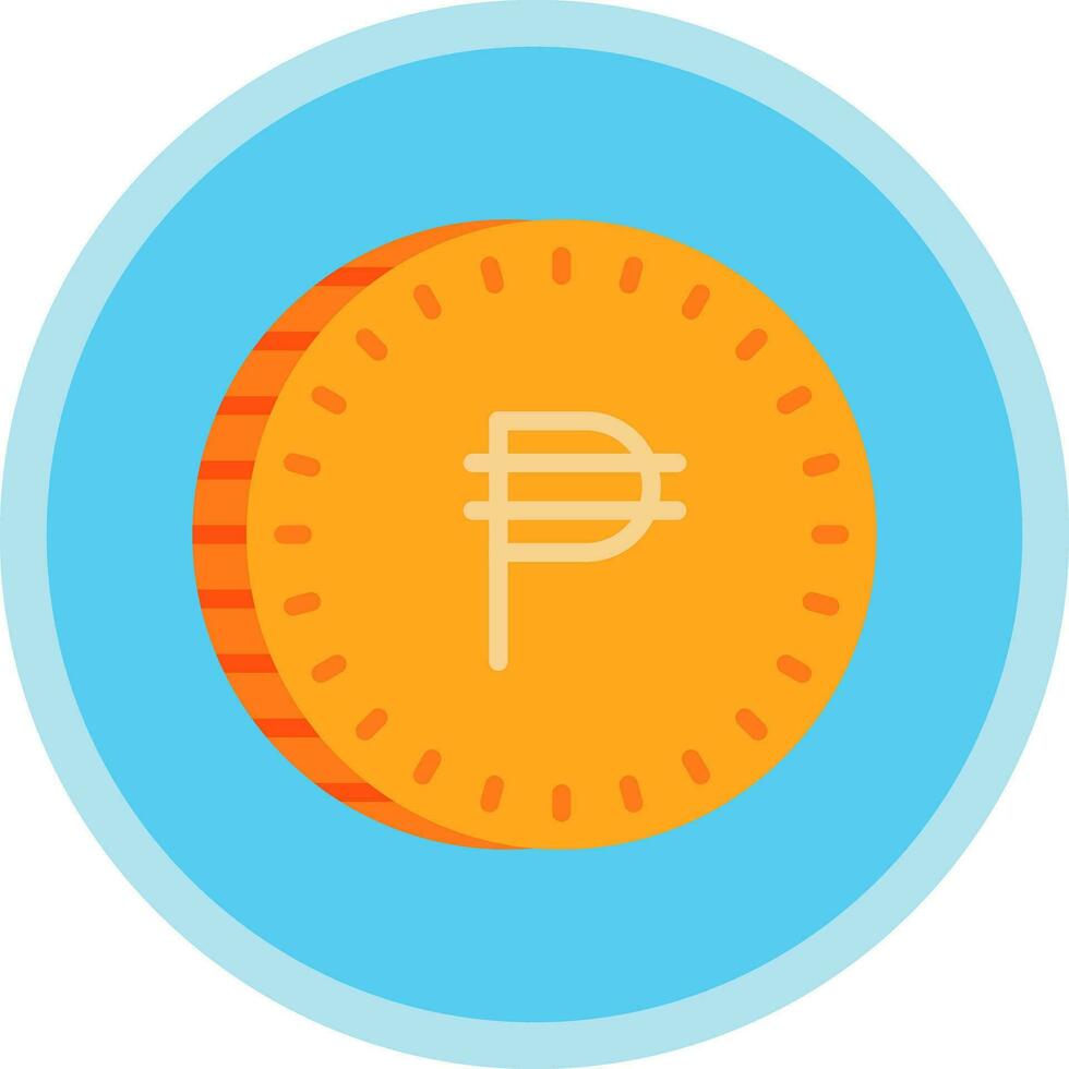 filipino peso vector icono diseño