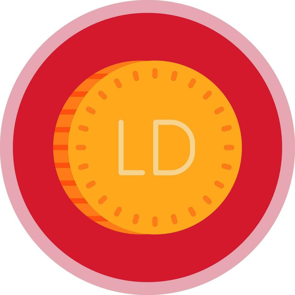 libio dinar vector icono diseño