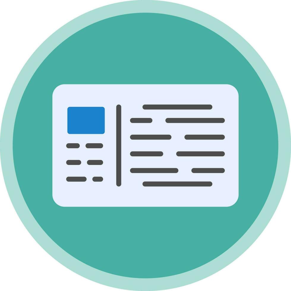 Postcard Vector Icon Design