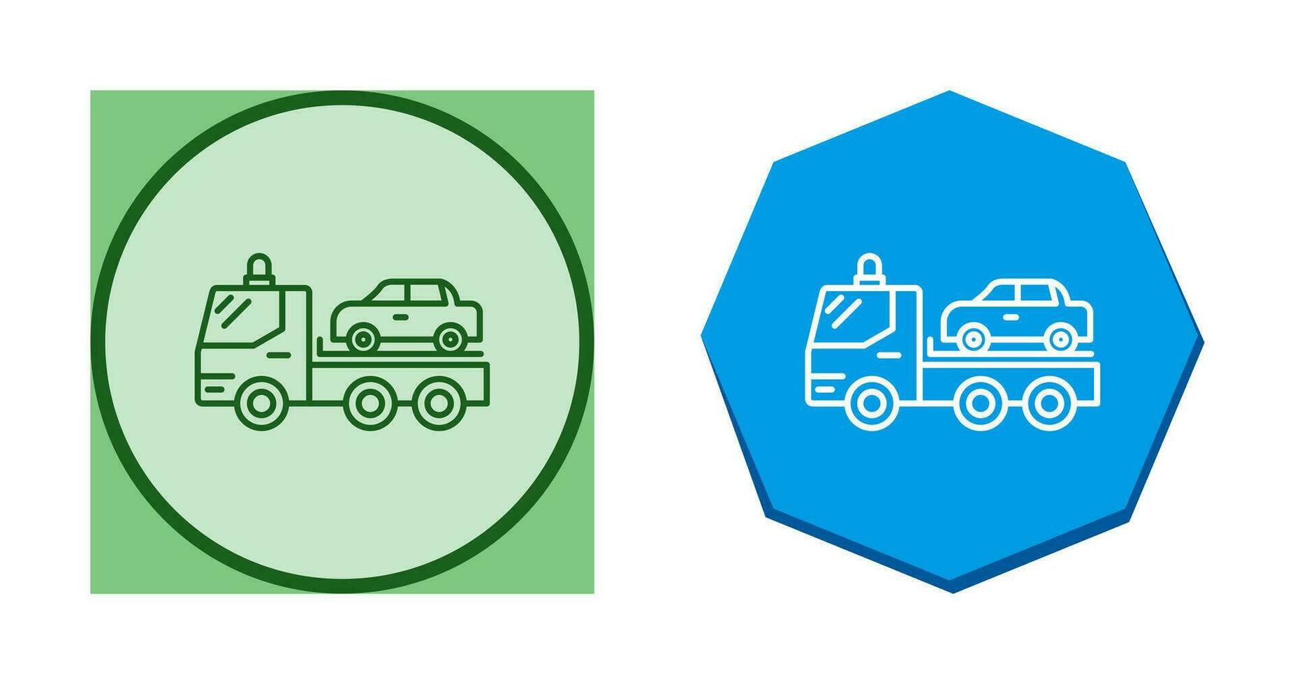 Tow Truck Vector Icon