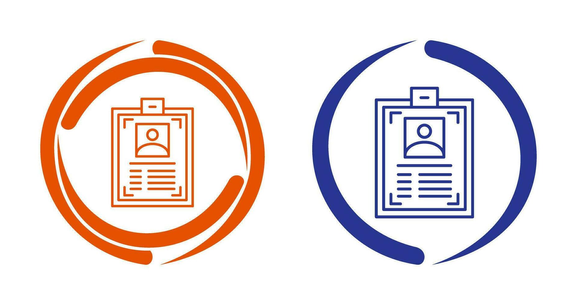 icono de vector de tarjeta de identificación