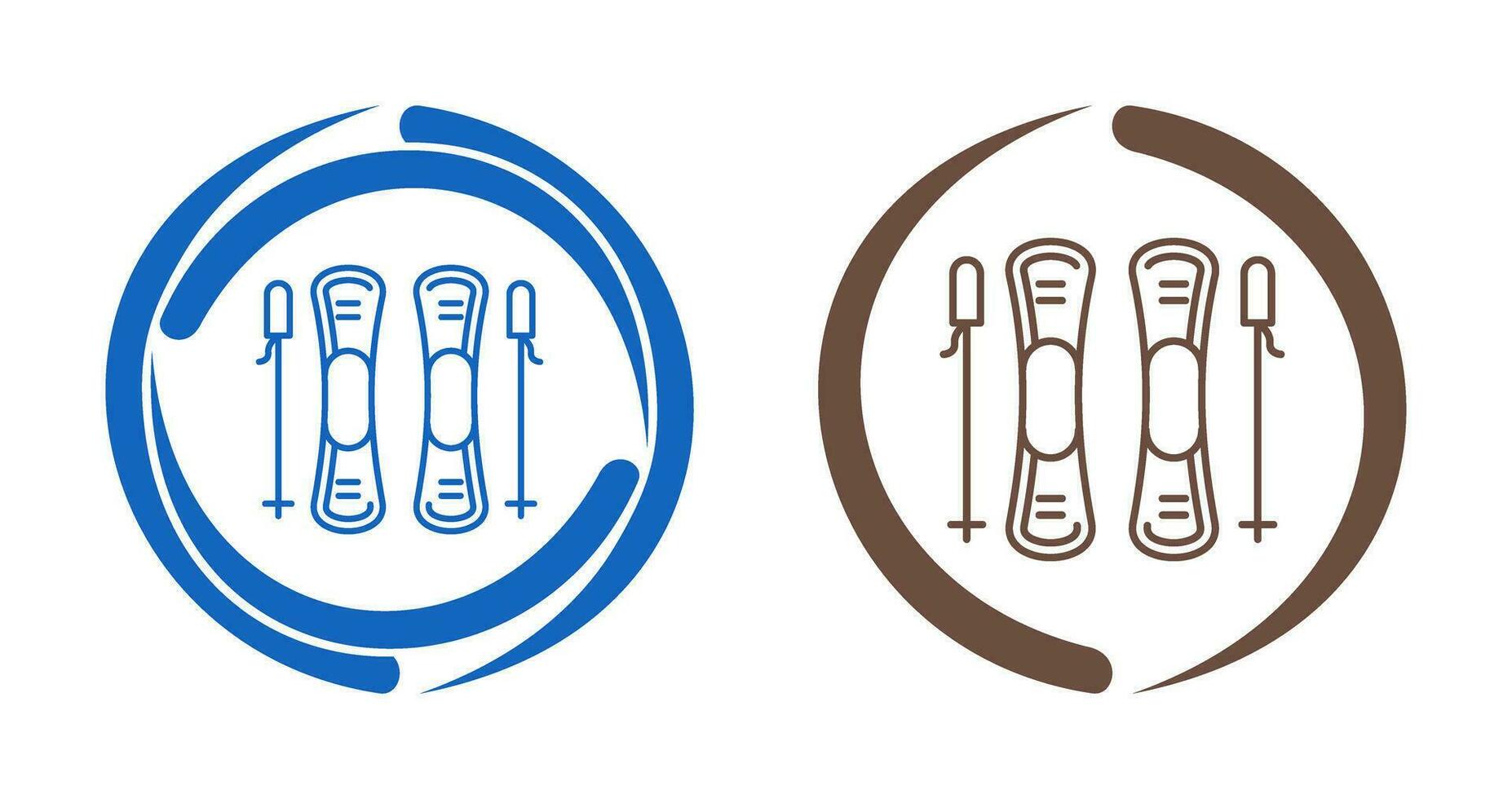 Ski Vector Icon