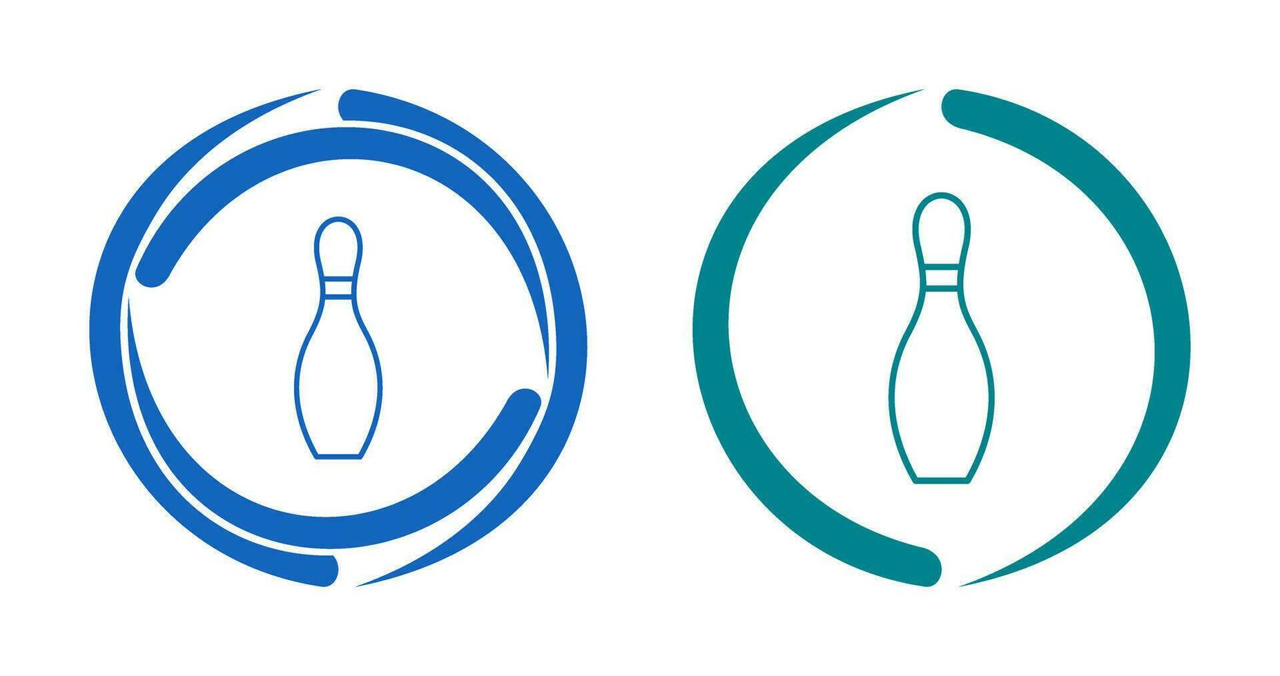 Unique Bowling Pin Vector Icon