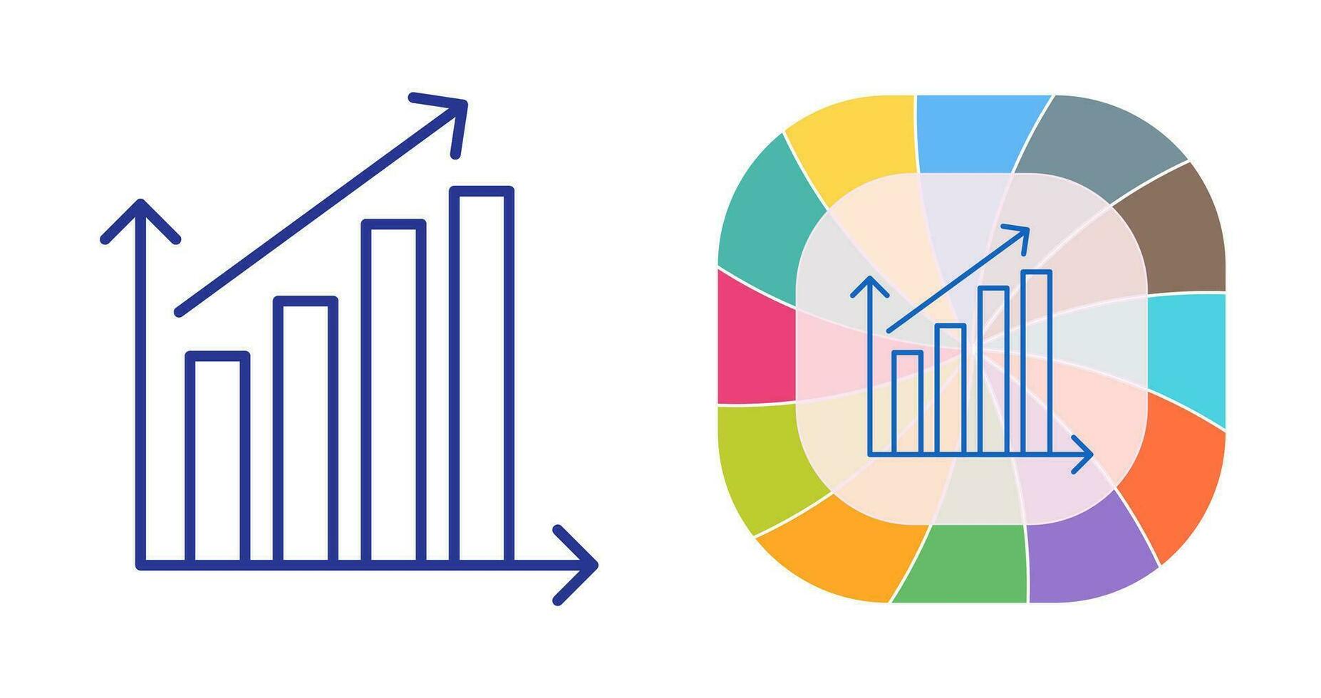 Rising Statistics Vector Icon