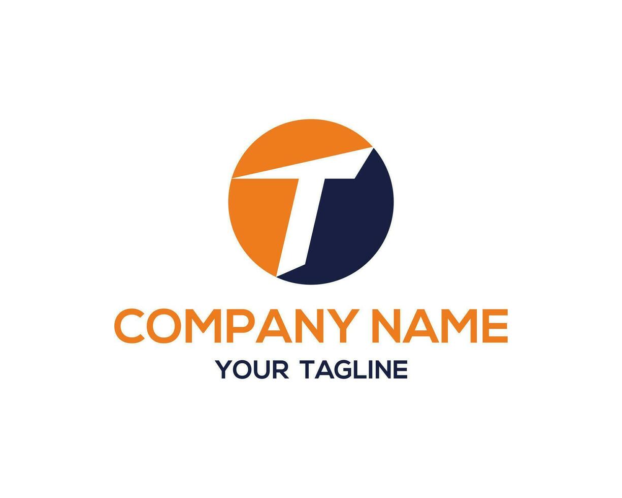 Letter T logo icon design template vector. vector